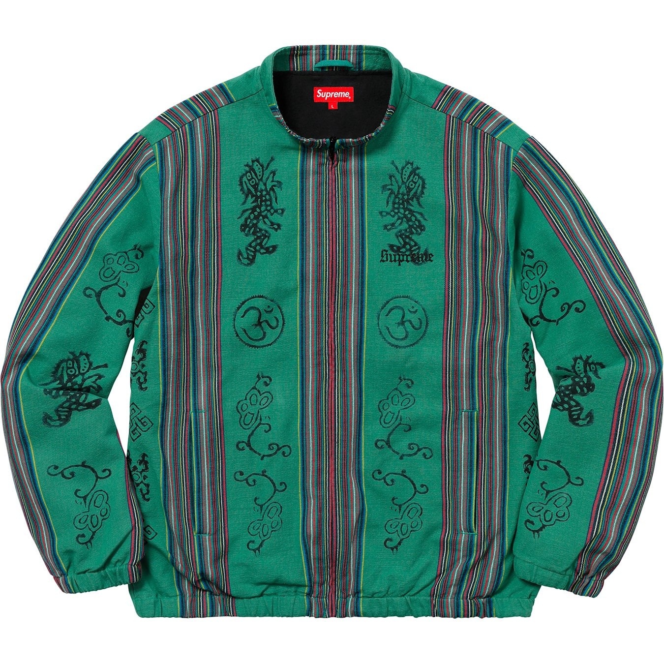Woven Striped Batik Jacket view 10
